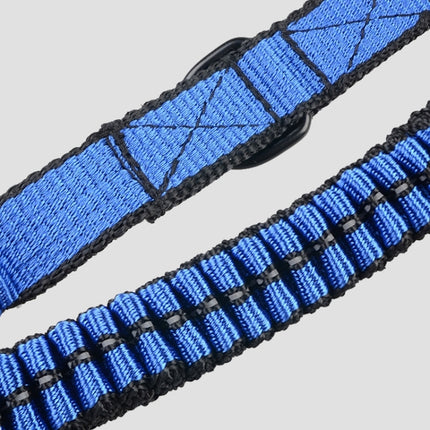 Pet Telescopic Buffer Double Traction Rope Nylon Reflective Braided Rope, Small, Length: 70cm, Random Color Delivery