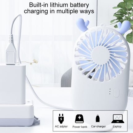 Tragbarer Mini-Taschenventilator mit USB-Ladefunktion und 3 Geschwindigkeitsstufen