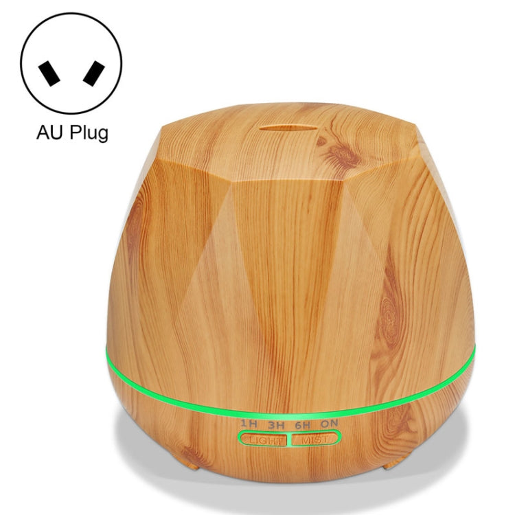 Peach Shape Wood Grain Remote Control Ultrasonic Humidifier Aromatherapy Machine Automatic Alcohol Sprayer with LED Lights, Capacity: 400mL, AU Plug (Light Wood Color), Peach Shape Light Wood Color, Diamond Dark Wood Color, Diamond Light Wood Color����...