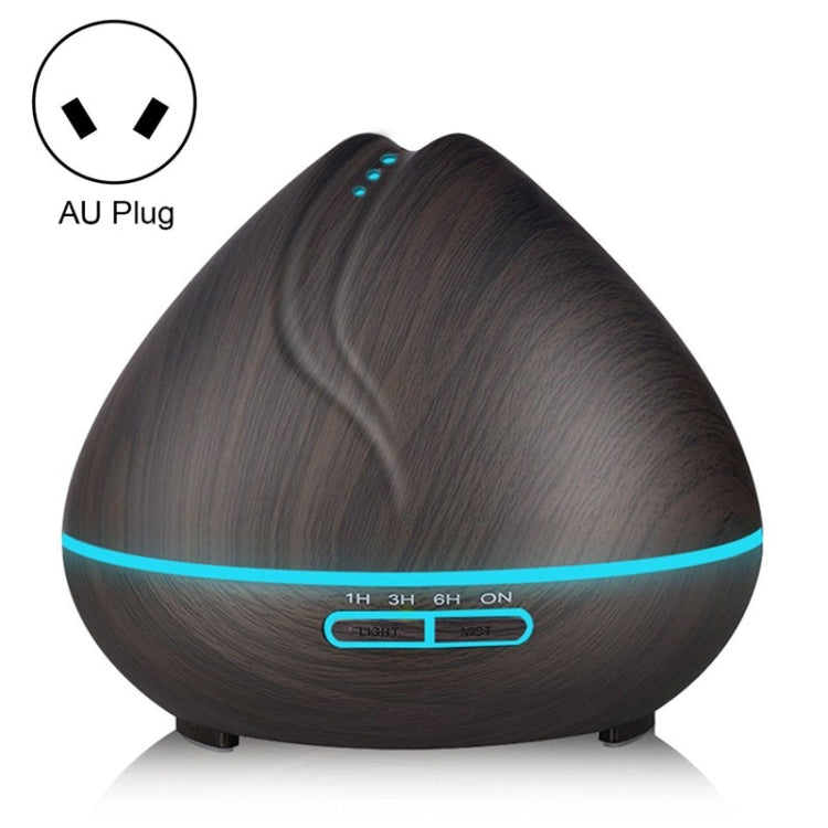Peach Shape Wood Grain Remote Control Ultrasonic Humidifier Aromatherapy Machine Automatic Alcohol Sprayer with LED Lights, Capacity: 400mL, AU Plug (Light Wood Color), Peach Shape Light Wood Color, Diamond Dark Wood Color, Diamond Light Wood Color����...