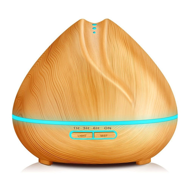 Peach Shape Wood Grain Remote Control Ultrasonic Humidifier Aromatherapy Machine Automatic Alcohol Sprayer with LED Lights, Capacity: 400mL, AU Plug (Light Wood Color), Peach Shape Light Wood Color, Diamond Dark Wood Color, Diamond Light Wood Color����...