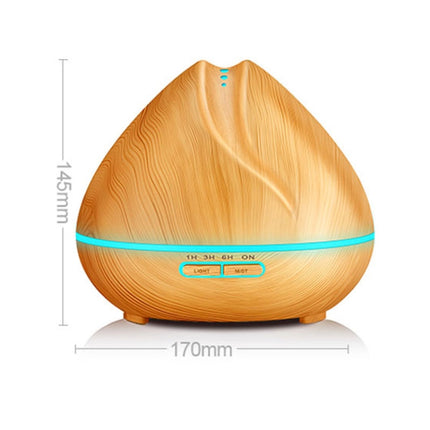Peach Shape Wood Grain Remote Control Ultrasonic Humidifier Aromatherapy Machine Automatic Alcohol Sprayer with LED Lights, Capacity: 400mL, AU Plug (Light Wood Color), Peach Shape Light Wood Color, Diamond Dark Wood Color, Diamond Light Wood Color    ...