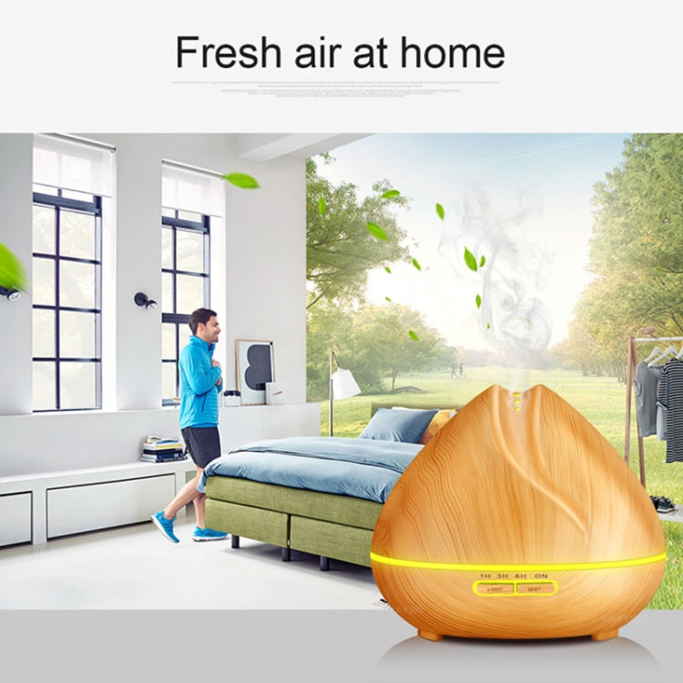 Peach Shape Wood Grain Remote Control Ultrasonic Humidifier Aromatherapy Machine Automatic Alcohol Sprayer with LED Lights, Capacity: 400mL, AU Plug (Light Wood Color), Peach Shape Light Wood Color, Diamond Dark Wood Color, Diamond Light Wood Color����...