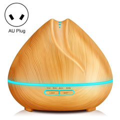 Peach Shape Wood Grain Remote Control Ultrasonic Humidifier Aromatherapy Machine Automatic Alcohol Sprayer with LED Lights, Capacity: 400mL, AU Plug (Light Wood Color), Peach Shape Light Wood Color, Diamond Dark Wood Color, Diamond Light Wood Color����...