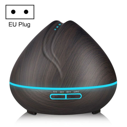 Peach Shape Wood Grain Remote Control Ultrasonic Humidifier Aromatherapy Machine Automatic Alcohol Sprayer with LED Lights, Capacity: 400mL, EU Plug (Dark Wood Color), Diamond Dark Wood Color, Diamond Light Wood Color, Peach Shape Dark Wood Color      ...