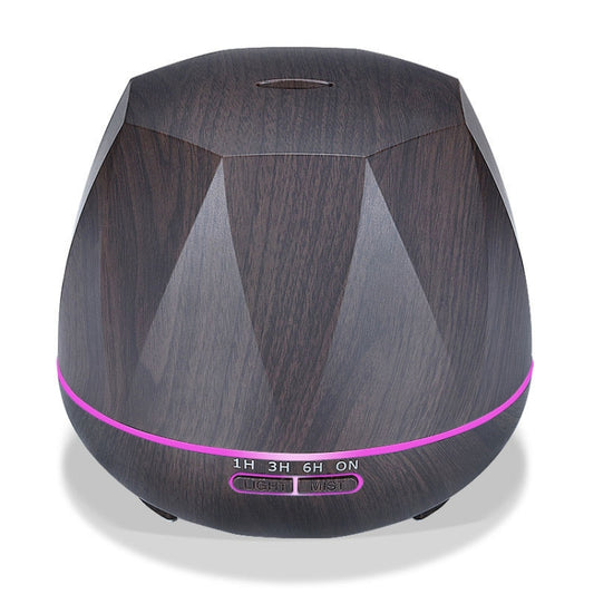 Peach Shape Wood Grain Remote Control Ultrasonic Humidifier Aromatherapy Machine Automatic Alcohol Sprayer with LED Lights, Capacity: 400mL, UK Plug (Dark Wood Color), Diamond Dark Wood Color, Diamond Light Wood Color, Peach Shape Dark Wood Color