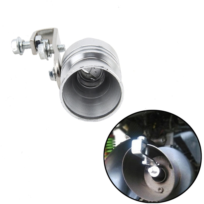 Universal Aluminum Turbo Sound Exhaust Muffler Pipe Whistle Car Simulator Whistler, Size: S, Size: S