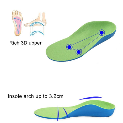 Children PU XO Leg Corrective Insole, Size: 16cm