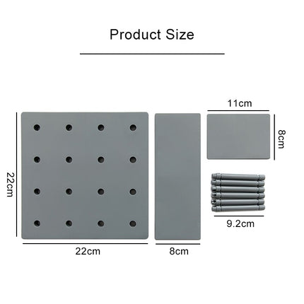 Plastic Board Living Room Bathroom Kitchen Wall Decoration Storage Shelf