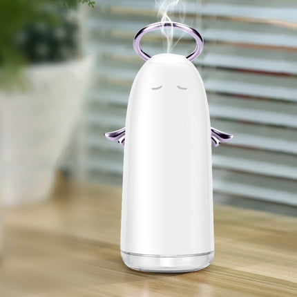 TSHM0 Mini Angel Zerstäubungs-Luftbefeuchter mit bunten Nachtlichtern, Fassungsvermögen des Wassertanks: 230 ml