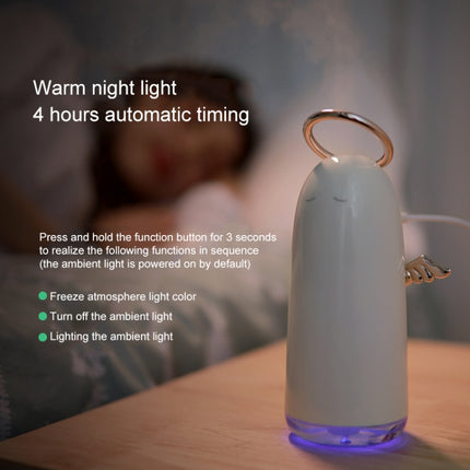 TSHM0 Mini Angel Zerstäubungs-Luftbefeuchter mit bunten Nachtlichtern, Fassungsvermögen des Wassertanks: 230 ml