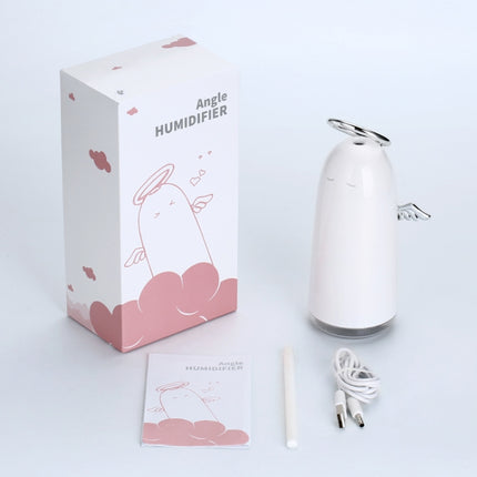 TSHM0 Mini Angel Zerstäubungs-Luftbefeuchter mit bunten Nachtlichtern, Fassungsvermögen des Wassertanks: 230 ml