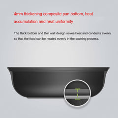 Original Xiaomi Zhiwu Soup Pot Household 4L Non-stick Food Stockpot Aluminum Alloy Electric Hot Pot, GJT03CM