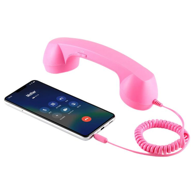 3.5mm Plug Mic Retro Telephone Anti-radiation Cell Phone Handset Receiver, 3.5mm