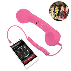 3.5mm Plug Mic Retro Telephone Anti-radiation Cell Phone Handset Receiver