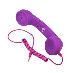 3.5mm Plug Mic Retro Telephone Anti-radiation Cell Phone Handset Receiver