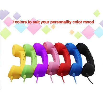 3.5mm Plug Mic Retro Telephone Anti-radiation Cell Phone Handset Receiver