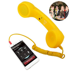 3.5mm Plug Mic Retro Telephone Anti-radiation Cell Phone Handset Receiver