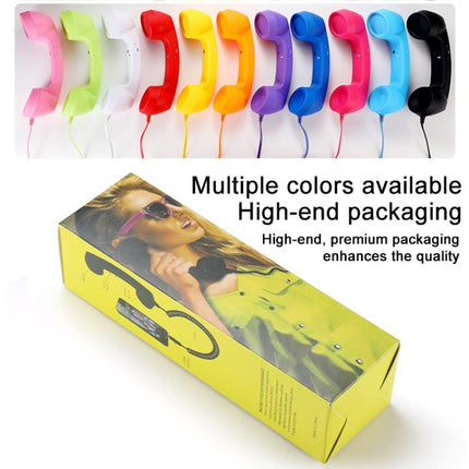 3.5mm Plug Mic Retro Telephone Anti-radiation Cell Phone Handset Receiver, 3.5mm
