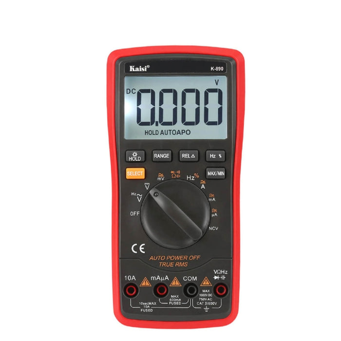 Kaisi K-890 Professionelles LCD-Digitalmultimeter Elektrischer Hand-Digitalmultimeter-Tester