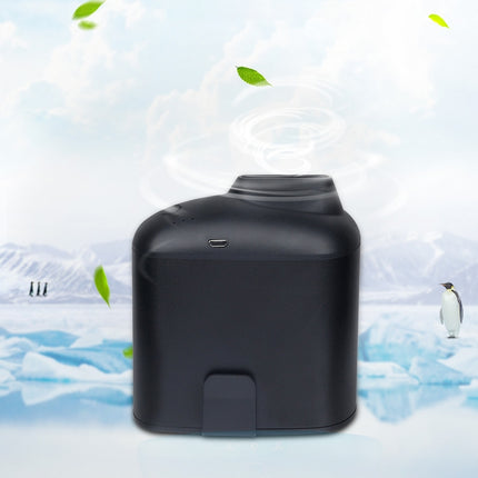 Portable Creative Hanging Waist USB Fan with Three Adjustable Wind Speed, Black, Grey