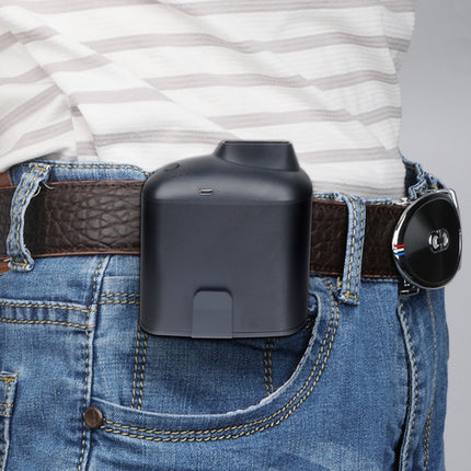 Portable Creative Hanging Waist USB Fan with Three Adjustable Wind Speed, Black, Grey