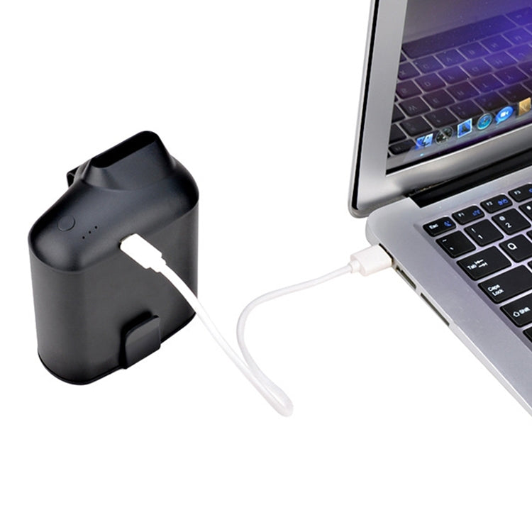 Portable Creative Hanging Waist USB Fan with Three Adjustable Wind Speed, Black, Grey