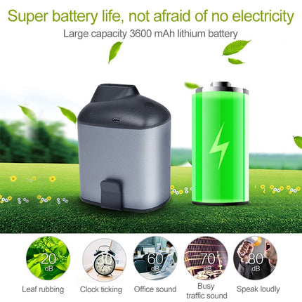 Portable Creative Hanging Waist USB Fan with Three Adjustable Wind Speed, Black, Grey