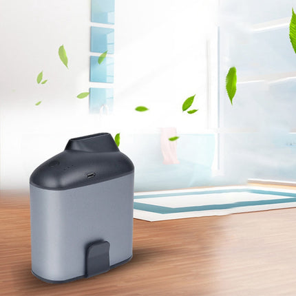 Portable Creative Hanging Waist USB Fan with Three Adjustable Wind Speed, Black, Grey