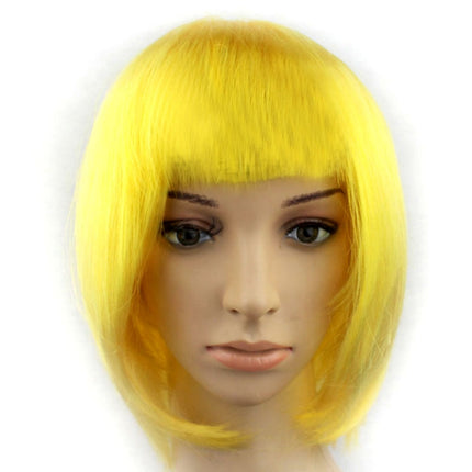 Party Cosplay Headwear Straight Short PET Wigs for Female(Lavender)