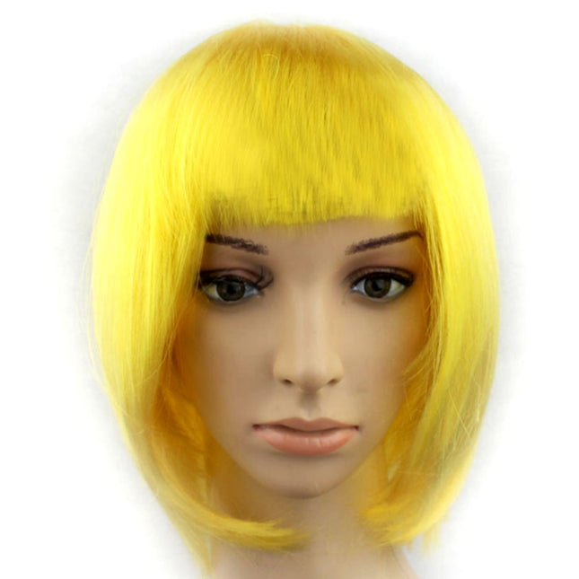 Party Cosplay Headwear Straight Short PET Wigs for Female(Lavender)