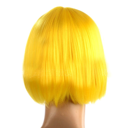 Party Cosplay Headwear Straight Short PET Wigs for Female(Lavender)