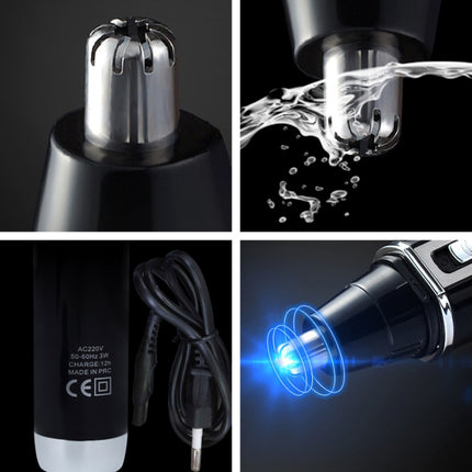 SPORTSMAN Four-in-one Rechargeable Ear Nose Trimmer Electric Shaver Beard Face Eyebrows Hair Trimmer For Men, US Plug(Black, 110V)