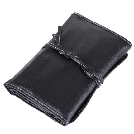 32 PCS Wood Color Handle Makeup Brush Set Beauty Kit + PU Leather Carrying Case