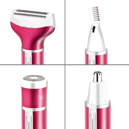 4 In 1  USB Rechargeable Vibrissa Eyebrows Trimmer Body Hair Denuding Machine Set with USB Cable