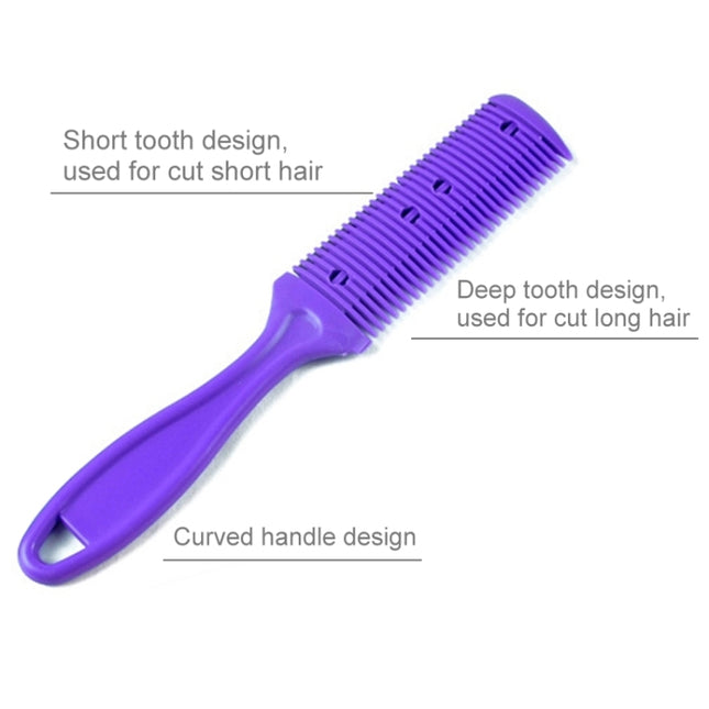 3pcs Hair Tools Double-sided Knife Hair Comb Hair Bangs Trimmer Thinning Device Hair Clipper,  Random Color Delivery, 10 PCS Random Color Delivery