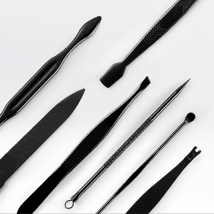 12 in 1 Advanced Stainless Nail Care Clipper Pedicure Manicure Kits with Leather Case