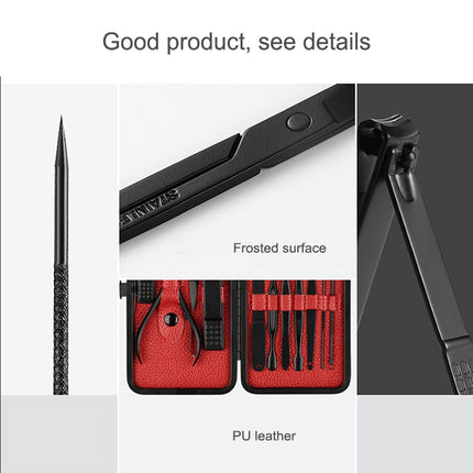 12 in 1 Advanced Stainless Nail Care Clipper Pedicure Manicure Kits with Leather Case