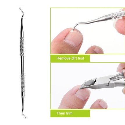 2 in 1 Nail Clipper for Paronychia Stainless Steel Olecranon Nail Nipper & Ingrown Nail Lifter