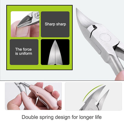 2 in 1 Nail Clipper for Paronychia Stainless Steel Olecranon Nail Nipper & Ingrown Nail Lifter