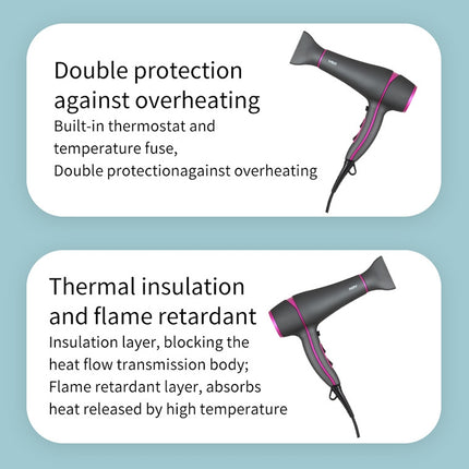 VGR V-402 2200W Household Negative Ion Hair Dryers with 6 Gear Adjustment, Plug Type: EU Plug, V-402