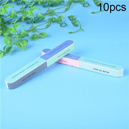 10pcs Seven Sided Polishing Bar Nail File Buffers Polisher for Fingernails and Toenails, 1 PCS Seven Sided