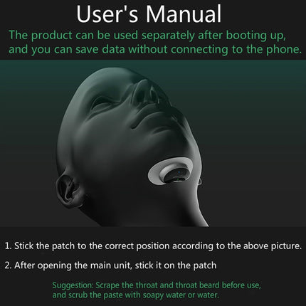 Adult Home Smart Throat Anti-snoring Device Sleep Stickers, YA4200