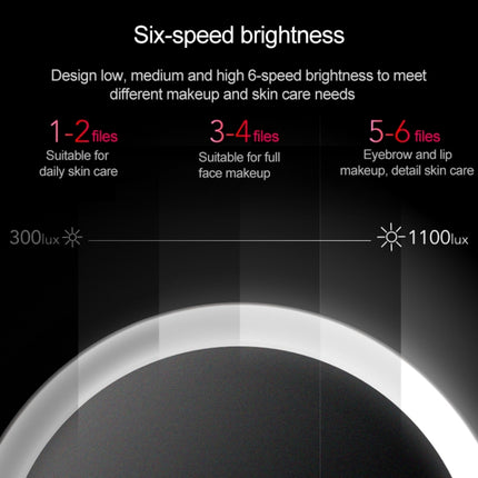 Original Xiaomi Amiro O Series AML009B 8 inch Portable High Definition Color LED Sunlight Makeup Mirror, Plugged In Version, Chinese Plug