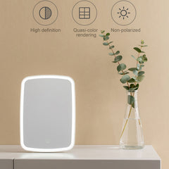 Original Xiaomi Youpin jordan&judy Single-sided Square Desktop LED Cosmetic Mirror, Single Color Style