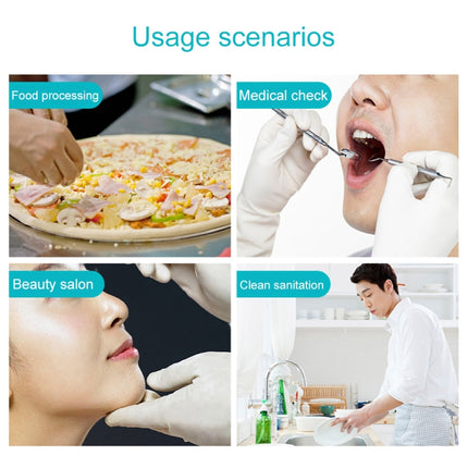 100 PCS Disposable PVC Examination Gloves Household Transparent Touchable Protective Gloves, Size: L, 100 PCS L