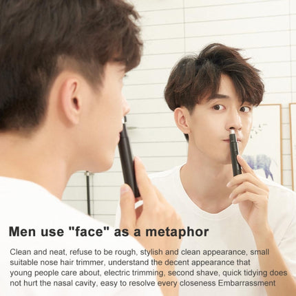 Original Xiaomi Youpin ShowSee DC 1.5V 2W Portable Waterproof Safe Electric Nose Hair Trimmer Shave Blade
