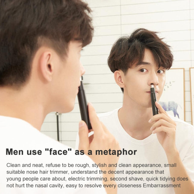 Original Xiaomi Youpin ShowSee DC 1.5V 2W Portable Waterproof Safe Electric Nose Hair Trimmer Shave Blade