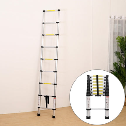 Multifunctional Thickened Aluminum Alloy Single-sided Telescopic Ladder, Size: 4.4m, Size: 4.4m