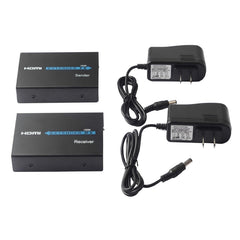 HDMI Extender (Receiver & Sender) over Single UTP CAT5e/6 Cable, Transmission Distance: 120m(Black), 120m